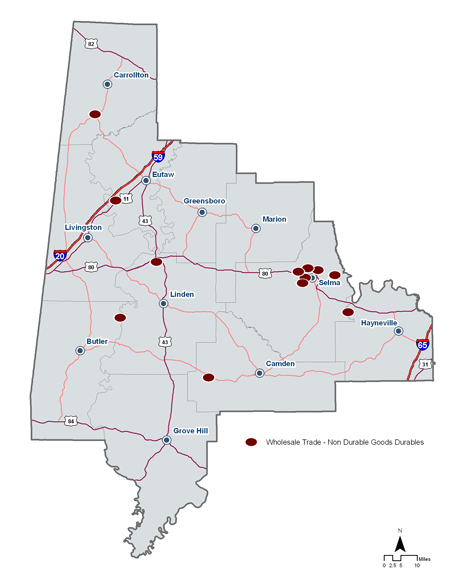 Wholesale and Distribution Map